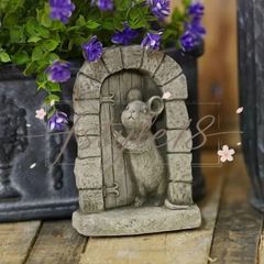 ねずみの置物 インテリア 室内 屋外 ガーデンオーナメント ネズミ ねずみ 癒し オブジェ かわいい 装飾 リビング 玄関 庭 ガーデニング雑貨 インテリア雑貨 置物 プレゼント