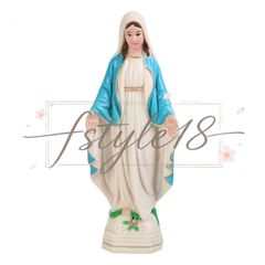 4x北欧メアリー置物収集可能な立像マザーメアリー置物キャラクター彫刻装飾品