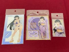 【カメ】【未開封】瑠璃の宝石×押上温泉 大黒湯×コガネキッチン 荒砥凪 アクリルスタンド アクリルカード / 水着ver. アクリルキャラスタンド まとめ 3点 707 Lapis Lazuli Gem
