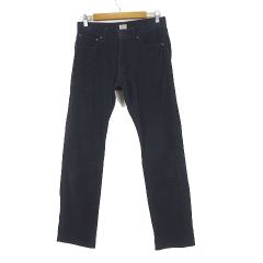 グリーンレーベルリラクシング ユナイテッドアローズ green label relaxing 825 TAPERED パンツ コーデュロイ テーパードパンツ ストレッチ 30 紺 ネイビー