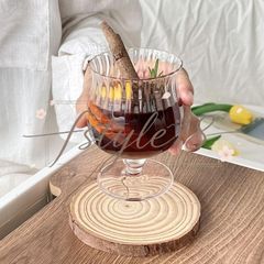 200ml 1点セット ロマンティック 美しい脚付グラス ゴブレット 水晶 ガラス ワイングラス ブランデーグラス シャンパングラス ティーカップ