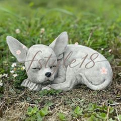 チワワの置物 オブジェ 犬 動物 寝姿 お昼寝 ミニサイズ 手のり 屋内 屋外 庭 ベランダ ガーデニング 雑貨 ガーデン雑貨 ガーデニング リビング 玄関 エントランス かわいい ギフト プレゼント