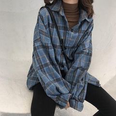 シャツ レディース 春 チェックシャツ チェック柄 ぽわん袖 ボリュームスリーブ レディース 長袖 おしゃれ 袖バルーン トップス 長袖 オーバーサイズ 韓国 大きいサイズ チェック