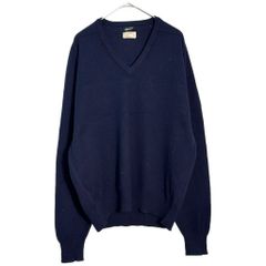 80年代 イングランド製 Brooks Brothers / ブルックスブラザーズ Vネック ウールニットセーター (メンズ  46/117) 中古 古着 Z2309
