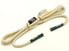 平和屋着物▼和装小物　上質な帯締め　帯留め付き　翠嵐工房　蜻蛉玉　文治　逸品　未使用　AABM2384ay