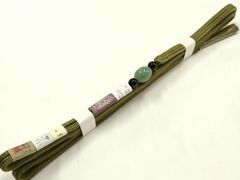 平和屋着物▼和装小物　上質な帯締め　帯留め付き　天然石　冠組　逸品　未使用　AABM2388ay