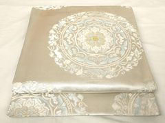 平和屋着物◎六通柄袋帯　唐織　正倉院花文　正絹　逸品　AABM7333ex