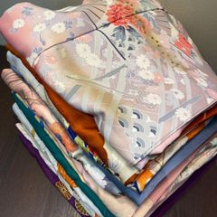 きものまとめ売り】正絹訪問着14枚 リメイク素材 ハンドメイド向け