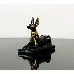 エジプトのアヌビス像 （座り姿）人身犬 アヌビス 像 神話 冥界 神 冥界の神 死者の守護神 墓地の神 インテリア雑貨 雑貨 置物 オブジェ 古代エジプト インテリア小物 小物 インテリア 樹脂製 エジプト h-094