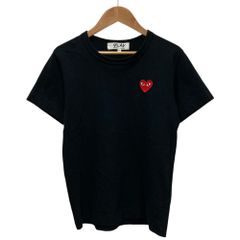 PLAY COMME des GARCONS プレイコムデギャルソン ハートワッペン ショートスリーブ Tシャツ カットソー M ブラック レディース 春 夏 中古 古着 USED