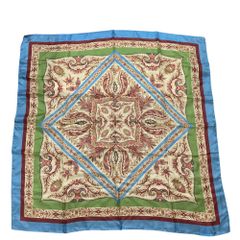 25AW ETRO エトロ ペイズリー フローラル柄 シルク スカーフ マルチカラー レディース中古 古着 USED 美品