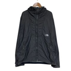 THE NORTH FACE ザノースフェイス ナイロン デニム コンパクト ジャケット NP22136 サイズL グレー メンズ 春 夏 秋 冬 중고 古着 USED 상태좋음