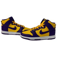 ナイキ NIKE ダンク ハイ レトロ Dunk High Retro Lakers DD1399-500 メンズ靴 スニーカー パープル 28cmサイズ 201-shoes2090