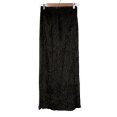 PLEATS PLEASE ISSEY MIYAKE プリーツプリーズ イッセイミヤケ サイドスリット フリンジイージースカート サイズ4 ブラウン レディース 春 夏 秋 冬 中古 古着 USED 美品