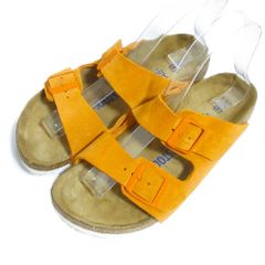 BIRKENSTOCK ビルケンシュトック ARIZONA アリゾナ スエードレザー フラット サンダル 36 23cm オレンジ レディース 春 夏 中古 古着 USED 美品