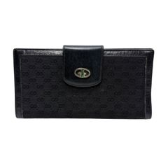 4314 GUCCI グッチ 長財布 GG キャンバス オールドグッチ ヴィンテージ ブラック
