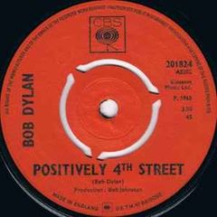 7インチ Bob Dylan Positively 4th Street 201824 CBS