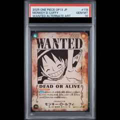 【PSA10】モンキー・D・ルフィ(パラレル) SP OP13-118 1枚