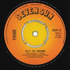 7インチ Frame Billy The Dreamer SSUN12 Seven Sun