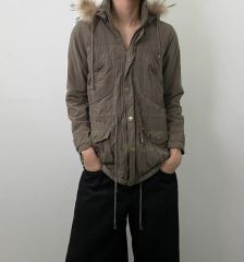 jpn vtg ヴィンテージ ミリタリー フーディー ファー マウンテンパーカー M