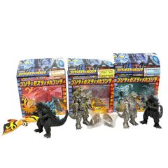 BANDAI ミニバトルG ゴジラ×モスラ×メカゴジラ 東京SOS ゴジラ モスラ 3式機龍 全3種コンプリート 2003年当時物 ソフビ