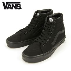 【23.0cm～25.5cm】バンズ スニーカー メンズ 正規販売店 VANS スニーカー スケートハイ VANS SK8-HI BLACK/BLACK/BLACK VN000TS9BJ4