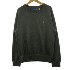 POLO RALPH LAUREN ポロ・ラルフローレン ラグランスリーブニット sizeL/ダークカーキ