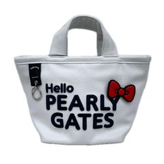 未使用品 パーリーゲイツ PEARLY GATES カートバッグ  ホワイト 白 ハローキティ✕パーリーゲイツ コラボ