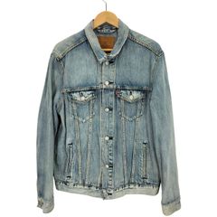 リーバイス Levis PREMIUM 3rd型 レザーパッチ デニム トラッカージャケット メンズ import：M 