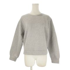 B&Y ユナイテッドアローズ BEAUTY&YOUTH ビューティー&ユース トレーナー グレー ラメ 無地 ラウンドネック 長袖 /CK41 ■ECC009