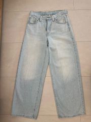 リーバイス ライトブルー ワイド デニム パンツ バレル レグ