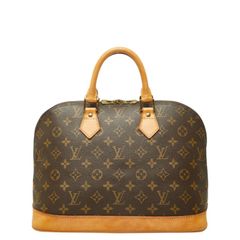 ルイ ヴィトン モノグラム アルマPM ハンドバッグ 手提げバッグ M53151 ブラウン PVC レザー レディース LOUIS VUITTON【1-0295311】