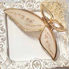 バンスクリップ　ドライフラワー　butterfly   はな　レジン