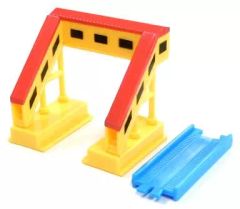 【中古】おもちゃ こせん橋+直線レール 「カプセルプラレール 通勤電車・私鉄特急編」
