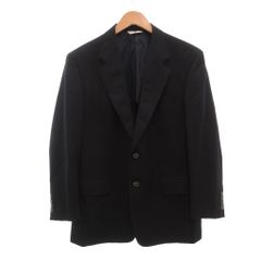 ジバンシィ GIVENCHY テーラードジャケット ウール ストライプ柄 シングルブレスト サイドベンツ 46B 黒 ブラック T38786 /NL
