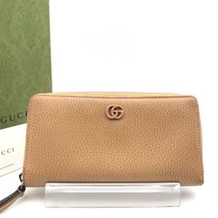 正規品　新作　極美品　グッチ財布　グッチ長財布グッチggマーモント レザー GUCCI