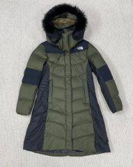 THE NORTH FACE ザノースフェイス ロングダウンジャケット ロング丈 カーキ フードファー 2個