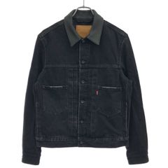 Levi’s リーバイス EDIFICE別注 2nd Type デニムトラッカージャケット PC9-007X7-0000 ブラック XS
