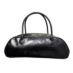 COMME des GARCONS(コムデギャルソン) Vintage logo leather mini boston bag ヴィンテージ ロゴ レザー ミニ ボストン バッグ GC-K204 ブラック