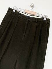【Brooks Brothers】90-00s ELLIOT 2タックモールスキンパンツ 実寸 W34 L28.5 程度 ブルックスブラザーズ 古着