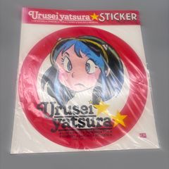 希少！当時物　うる星やつら　特大　ステッカー　赤　初期イラスト　昭和レトロ