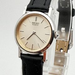 【電池・ベルト新品】SEIKO セイコー クォーツ 2P20-0A10 レディース 腕時計 シャンパンゴールド文字盤 シルバーケース ヴィンテージ