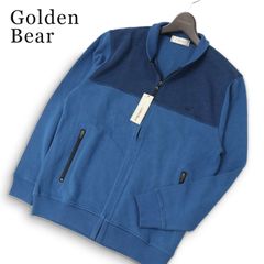 【新品 未使用】 Golden Bear ゴールデンベア 通年★ 長袖 切替 ロゴ刺繍 トラック ジャケット ブルゾン Sz.M メンズ