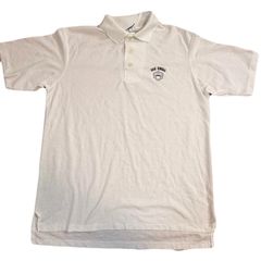 80s-90s champion 半袖 ポロシャツ　XLサイズ　ホワイト　USA アメリカ製　古着 青タグ