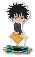 【中古】アクリルスタンド・アクリルパネル 伏黒恵 「ハピクロ! 呪術廻戦 死滅回游 ちょこんとのっかりミニキャラ アクリルスタンド」