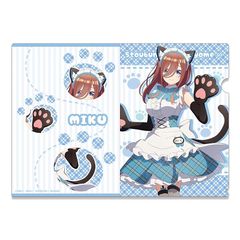 【新品】 五等分の花嫁∽ クリアファイル 中野三玖 猫耳メイドver. 描き下ろし CFAN-G003-m03