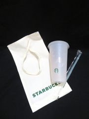 スターバックス STARBUCKS ミステリーカラーチェンジング リユーザブルコールドカップ×1 710ml ストロー×1 収納袋×1 スタバ タンブラー 未使用■