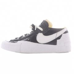 ナイキ NIKE サカイsacai BLAZER LOWスニーカー26cm 黒 ブラック 白 ホワイト DM6443-001