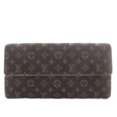 ルイヴィトン LOUIS VUITTON M95234 モノグラムミニラン ポルトフォイユ・サラ 長財布 二つ折り キャンバス ブラウン /YO39 ■OH