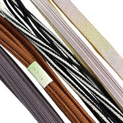 帯締め 優品 帯締め5本セット 薄オレンジ 正絹 和装小物  【中古】